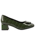 Pantofi eleganti, dama, ADA SHOES, 0059-15 verde, piele lacuita, cu toc