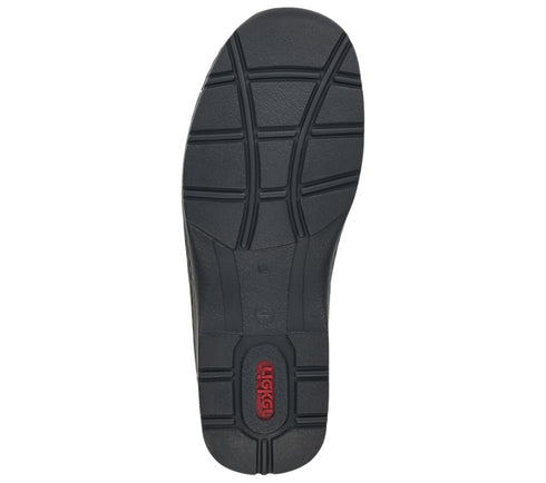 Pantofi casual, barbati, RIEKER, ANTISTRESS, 05363-00 negru, piele naturala