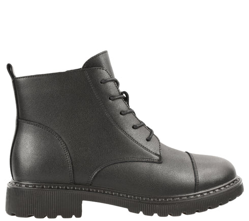 Ghete casual, dama, BERLINER, 10513-21 negru, piele naturala