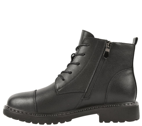 Ghete casual, dama, BERLINER, 10513-21 negru, piele naturala