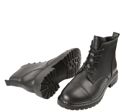 Ghete casual, dama, BERLINER, 10513-21 negru, piele naturala