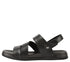 Sandale casual, barbati, MELS 2904, negru, piele naturala
