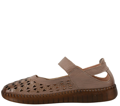 Pantofi casual, dama, ADA SHOES, S9686 bej, piele naturala