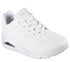 Pantofi sport, dama, SKECHERS Uno Stand On Air 73690-W alb, piele ecologica