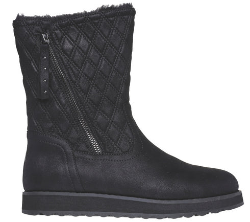 Ghete sport, dama, SKECHERS KEEPSAKES 2.0 MORNING WALKS, 167675-BBK, negru, textil