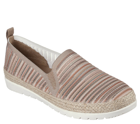 Espadrile sport, dama, SKECHERS ISLAND MUSE 113980-TPMT bej, textil