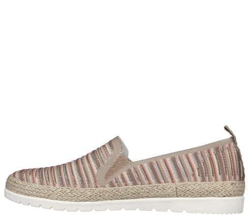 Espadrile sport, dama, SKECHERS ISLAND MUSE 113980-TPMT bej, textil