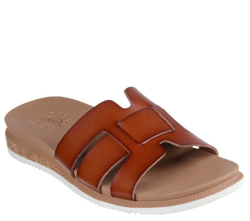 Papuci casual, dama, SKECHERS BOBS DESERT KISS LOW PEAK LOOK 114707-CSNT maro, textil