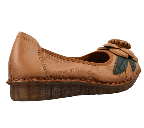 Pantofi casual, dama, ADA SHOES, 1817-6 maro, piele naturala