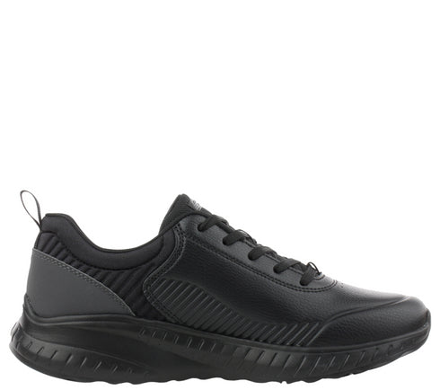 Pantofi sport, dama, SKECHERS BOBS SQUAD CHAOS-HEELING ALIVE 117235-BKK negru, piele ecologica