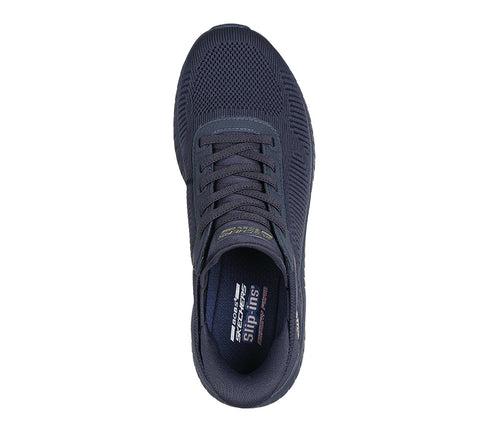 Pantofi sport, dama, SKECHERS BOBS SQUAD CHAOS-CURRENT MUSE 117497-DKNV BLEUMARIN, textil