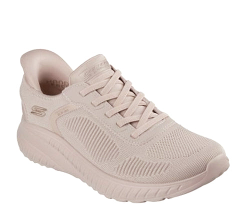 Pantofi sport, dama, SKECHERS BOBS SQUAD CHAOS-CURRENT MUSE SLIP-INS 117497-NAT bej, textil