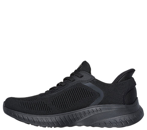 Pantofi sport, dama, SKECHERS BOBS SQUAD CHAOS-CURRENT MUSE 117497-BBK negru, textil