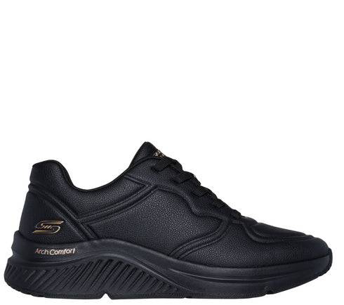 Pantofi sport, dama, SKECHERS BOBS ARCH COMFORT B SWEET-A BIND 117560-BBK negru, piele ecologica