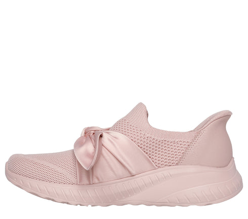 Espadrile sport, dama, SKECHERS SLIP-INS BOBS SPORT SQUAD CHAOS INSPIRE AWAY 117630-BLSH roz, textil