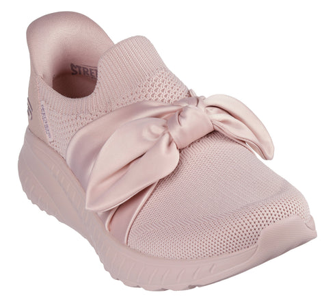 Espadrile sport, dama, SKECHERS SLIP-INS BOBS SPORT SQUAD CHAOS INSPIRE AWAY 117630-BLSH roz, textil