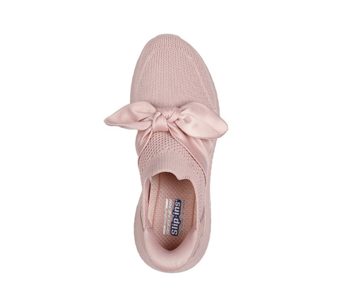 Espadrile sport, dama, SKECHERS SLIP-INS BOBS SPORT SQUAD CHAOS INSPIRE AWAY 117630-BLSH roz, textil