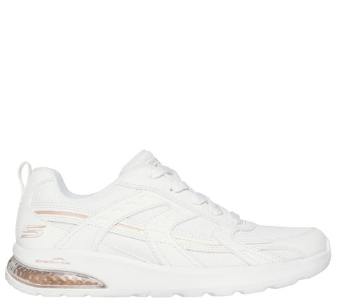 Pantofi sport, barbati, SKECHERS BOBS VISION AIR 117648-WHT alb, textil