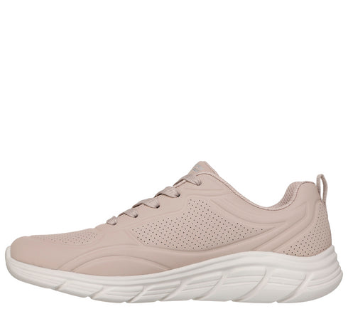 Pantofi sport, dama, SKECHERS BOBS B FLEX LO - COOL EASE 117715-TAN roz prafuit, piele ecologica