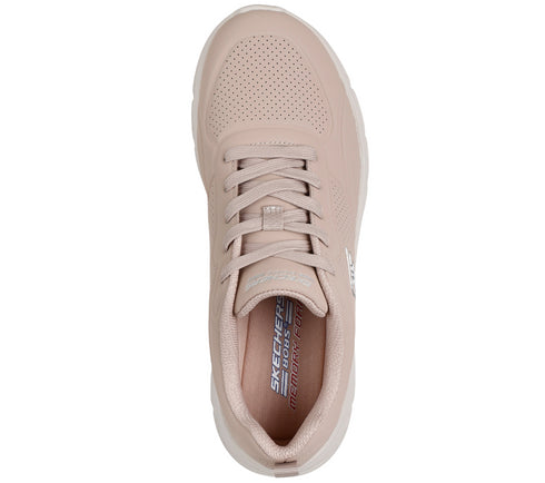 Pantofi sport, dama, SKECHERS BOBS B FLEX LO - COOL EASE 117715-TAN roz prafuit, piele ecologica