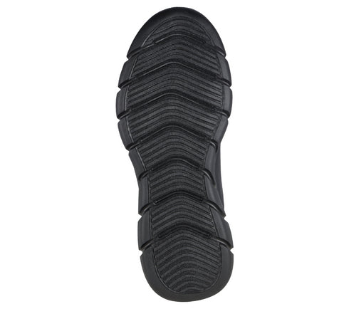 Pantofi sport, barbati, SKECHERS BOBS B FLEX - ARCTIC 118110-BBK negru, piele ecologica