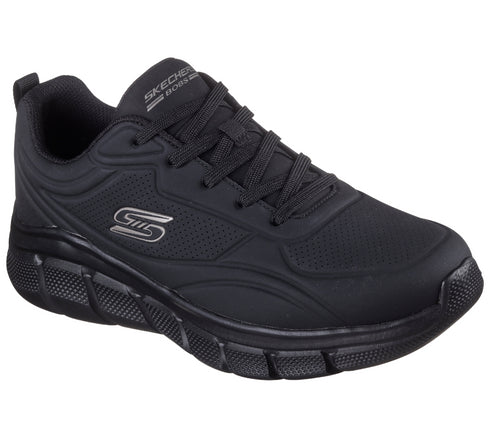 Pantofi sport, barbati, SKECHERS BOBS B FLEX - ARCTIC 118110-BBK negru, piele ecologica