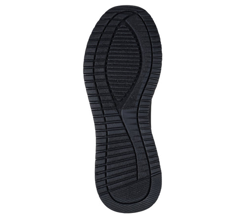 Pantofi sport, barbati, SKECHERS BOBS SQUAD 4 - DIRECT STEP 118424-BBK negru, piele ecologica