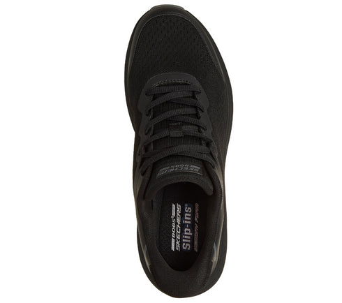 Pantofi sport, barbati, SKECHERS SLIP-INS BOBS SKILLZ 118431-BBK negru, textil