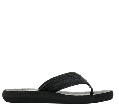 Slapi dama, SKECHERS ASANA HIDDEN VALLEY, 119107-BBK negru, textil