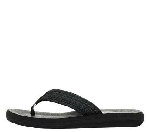 Slapi dama, SKECHERS ASANA HIDDEN VALLEY, 119107-BBK negru, textil