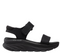 Sandale sport, dama, SKECHERS D'LUX WALKER-NEW BLOCK 119226-BBK negru, textil, platforma