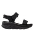 Sandale sport, dama, SKECHERS D'LUX WALKER-NEW BLOCK 119226-BBK negru, textil, platforma