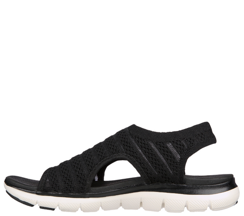 Sandale sport, dama, SKECHERS FLEX APPEAL-BOLDEST 119271-BLK negru, textil