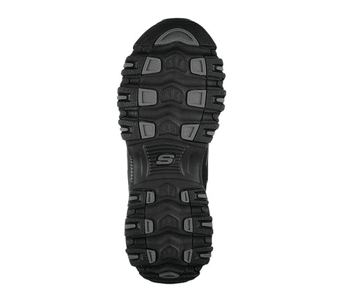 Pantofi sport, dama, SKECHERS D'LITES BIGGEST FAN 11930-BBK negru, piele intoarsa si piele ecologica