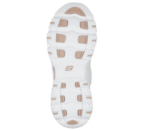 Pantofi sport, dama, SKECHERS D'LITES - FRESH START 11931-WHITE alb, piele ecologica