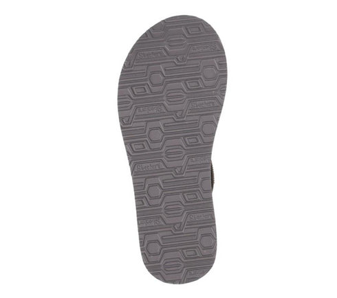 Slapi dama SKECHERS MEDITATION GLAMOROUS MUSE, 119774-TPE gri, textil