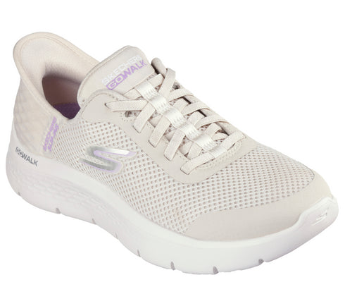 Pantofi sport, dama, SKECHERS GO WALK FLEX-GRAND ENTRY SLIP-INS 124836-OFWT bej, textil