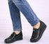 Pantofi casual, dama, ADA SHOES, 1093 negru, piele naturala