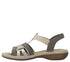 Sandale casual, dama, RIEKER, ANTISTRESS, 65918-64 bej, piele ecologica