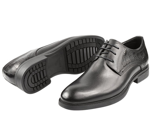 Pantofi eleganti, barbati, MELS, 1352 negru, piele naturala