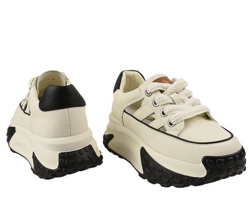 Pantofi sport, dama, ADA SHOES, 9071 alb, piele naturala