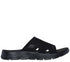 Papuci sport, dama, SKECHERS GO WALK FLEX SANDAL-ELATION 141425-BBK negru, textil