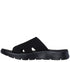Papuci sport, dama, SKECHERS GO WALK FLEX SANDAL-ELATION 141425-BBK negru, textil