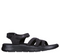 Sandale sport, dama, SKECHERS GO WALK FLEX SANDAL-SUNSHINE 141450-BBK negru, textil
