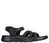 Sandale sport, dama, SKECHERS GO WALK FLEX SANDAL-SUNSHINE 141450-BBK negru, textil