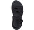 Sandale sport, dama, SKECHERS GO WALK FLEX SANDAL-SUNSHINE 141450-BBK negru, textil