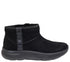 Ghete sport, femei, SKECHERS ON THE GO ENCORE FIRESIDE 144850-BBK negru, piele intoarsa