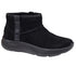 Ghete sport, femei, SKECHERS ON THE GO ENCORE FIRESIDE 144850-BBK negru, piele intoarsa