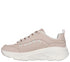 Pantofi sport, dama, SKECHERS D'LUX WALKER GOLDEN STEP 150106-TAUPE bej, piele ecologica