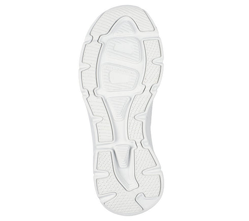 Pantofi sport, dama, SKECHERS D'LUX WALKER GOLDEN STEP 150106-WSL alb, piele ecologica